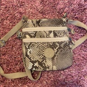 Snakeskin Print Crossbody Bag